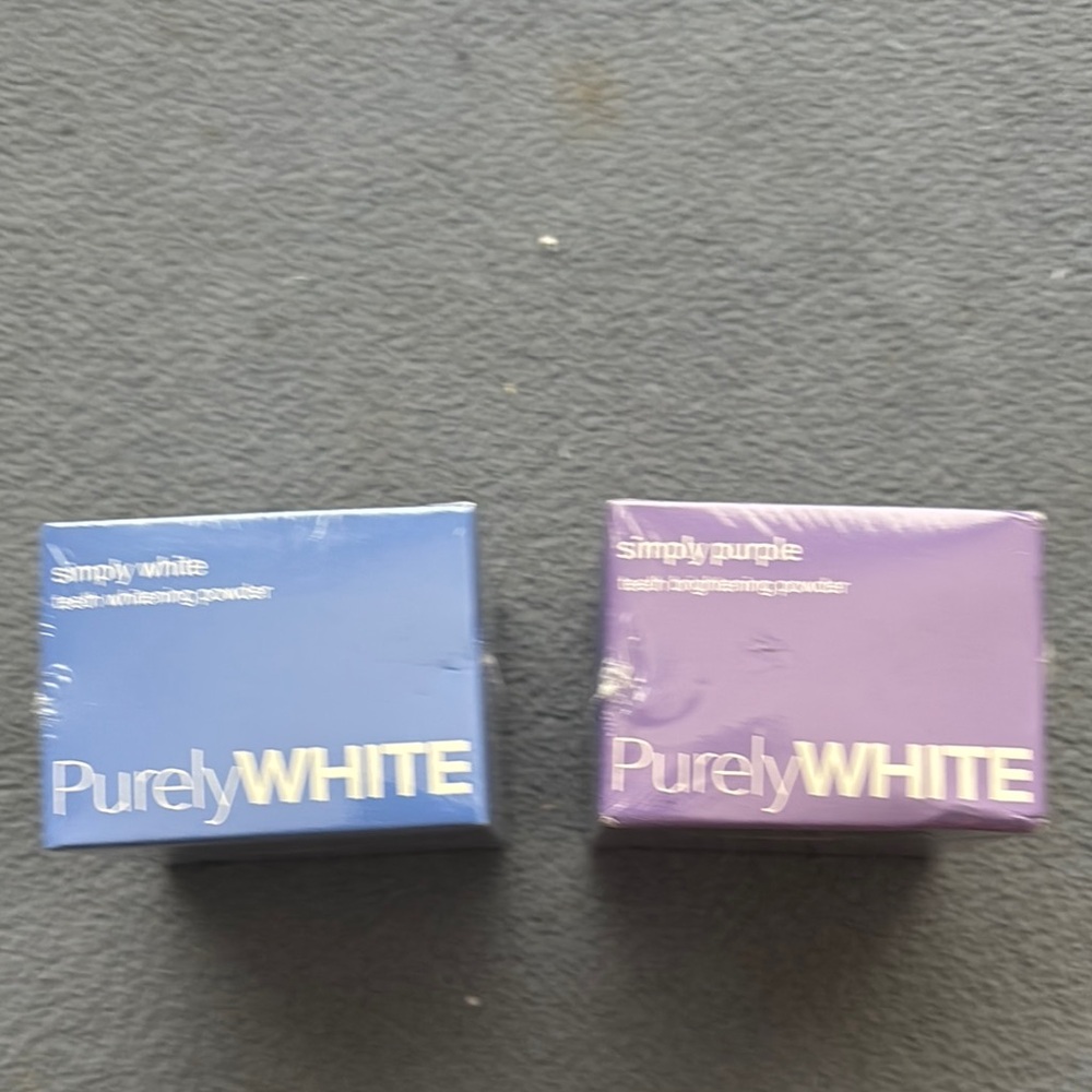 Teeth Whitening Powder Set - Blue and Purple